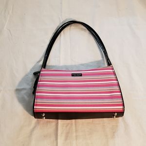 Kate Spade Purse Pink, Black, & White 12" x 7"